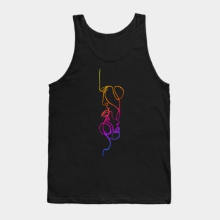 Faces in love artistic black version Tank Top